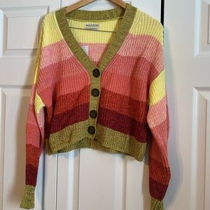 Urban Outfitters Striped Sweater Cardigan